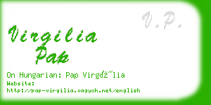 virgilia pap business card